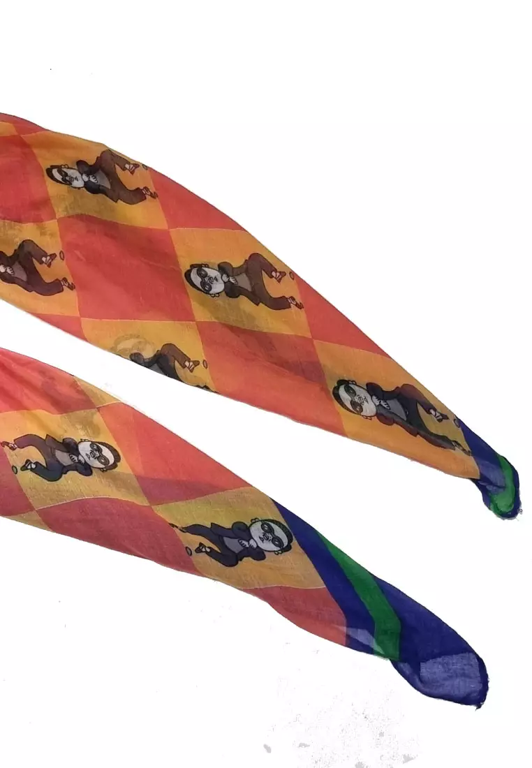 Gangnam Style Printed Scarf Multi