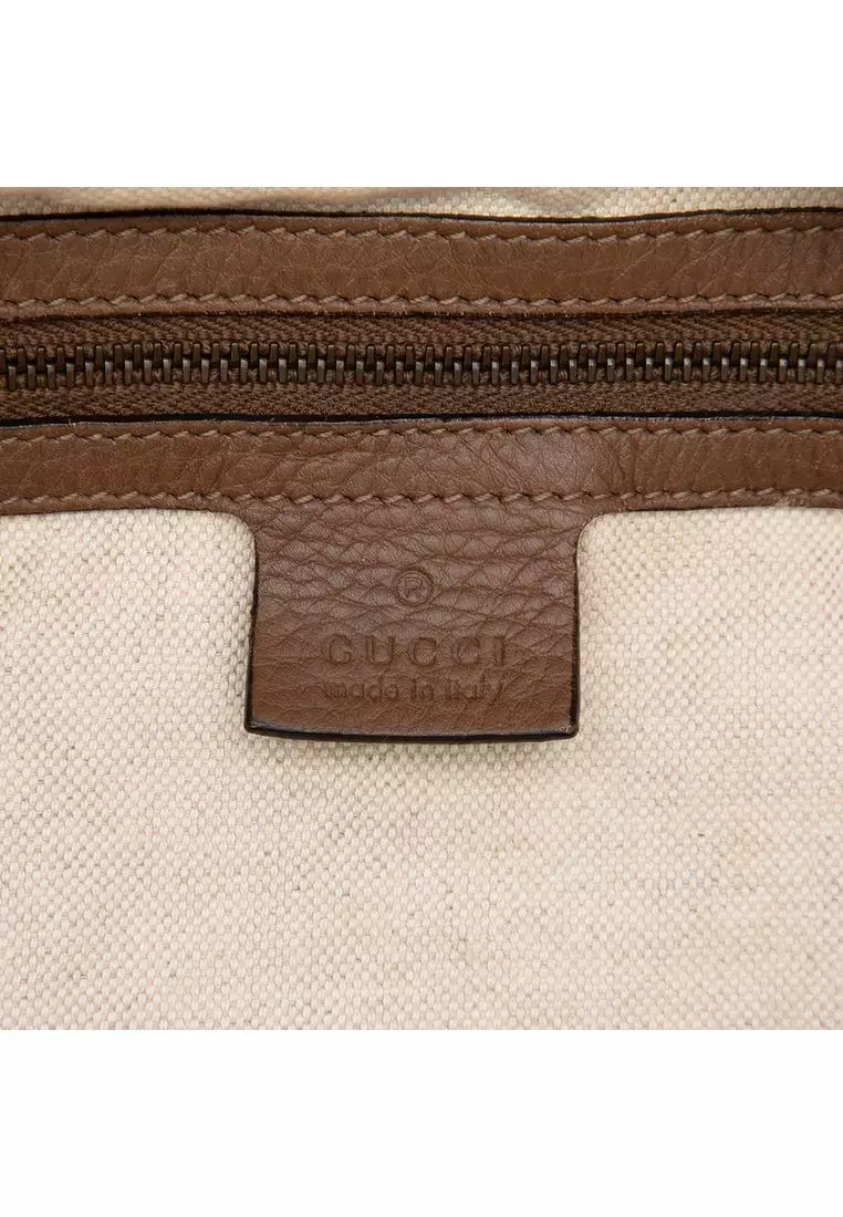 Pre-Loved Gucci Calfskin Twill Satchel