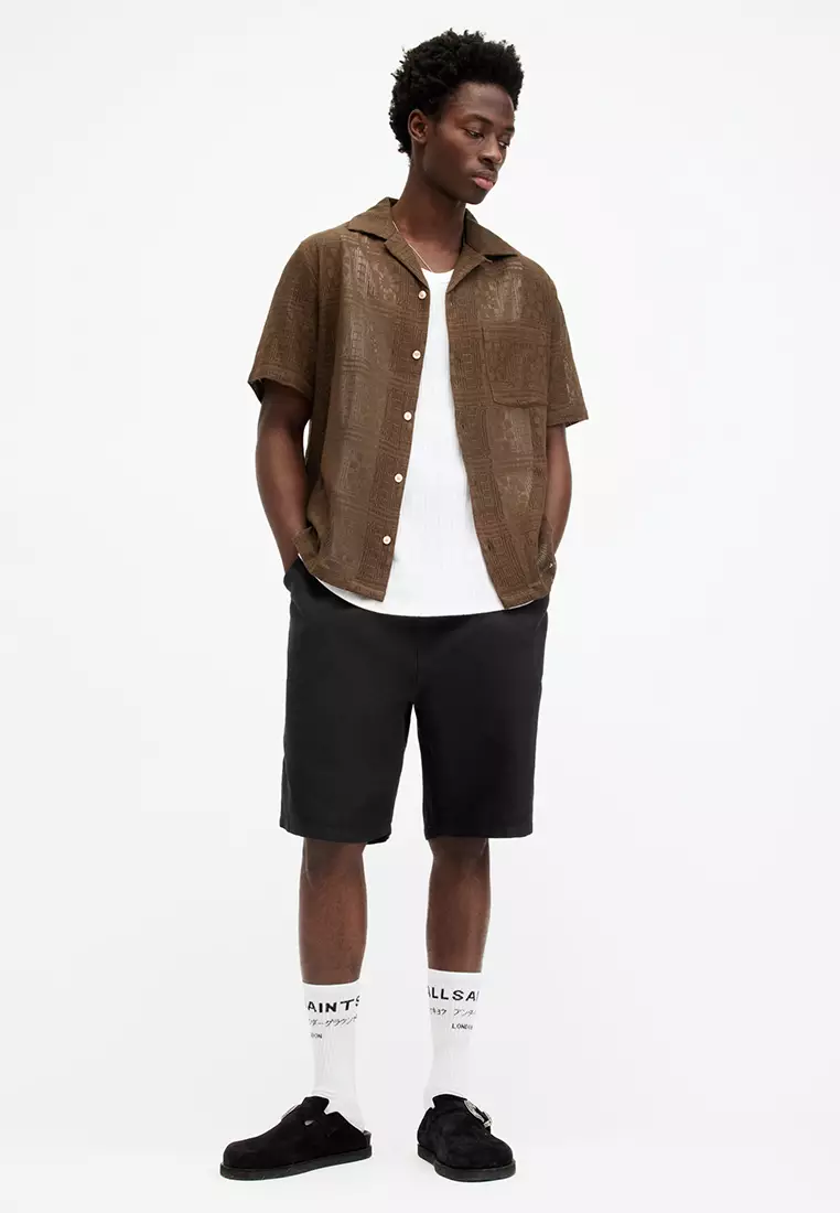 Hanbury Linen Blend Straight Fit Shorts
