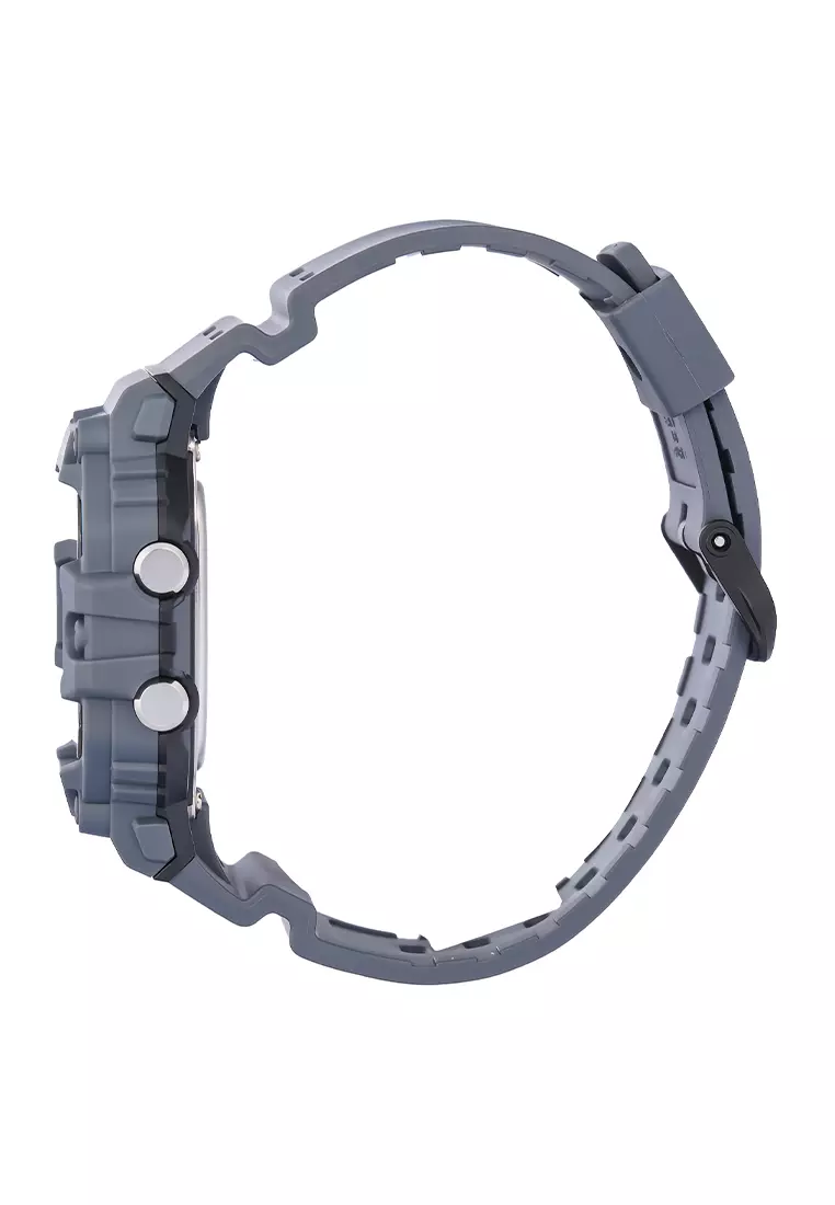 Jam Tangan Digital Pria Casio WS-1700H-8AV Light Grey Resin Strap