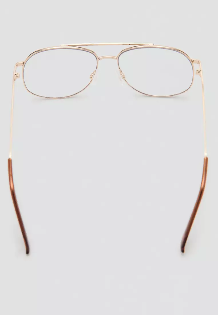Aviator Metallic Frame Glasses