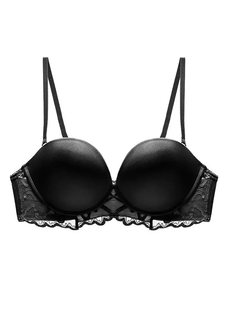 LMZ2420 Lady Sexy Lace Bra-Black