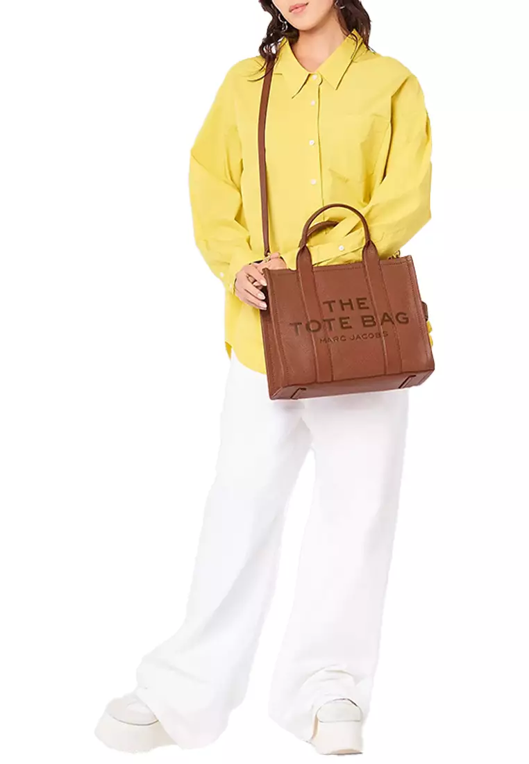 Marc Jacobs The Leather Medium Tote Bag Argan Oil H004L01PF21