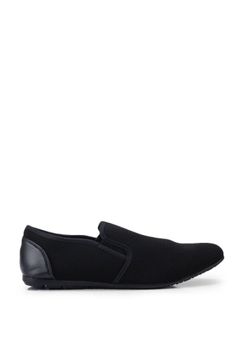 UniqTee 黑色 Smart Casual Kung-fu Shoes 60EECSH43C0369GS_1