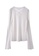 6IXTY8IGHT white Tie Front Rib Knit Sweater ST08119 6DAB5AA7B907E8GS_5