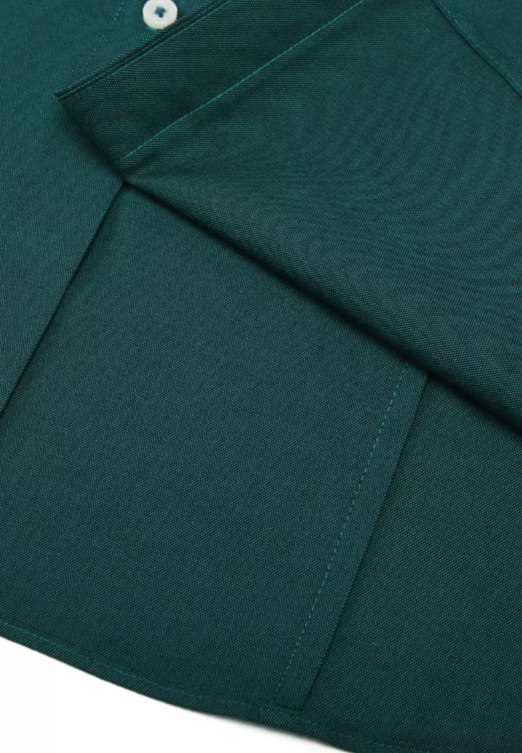 Non-Iron Cotton Stretch Smart Fit Oxford Shirt