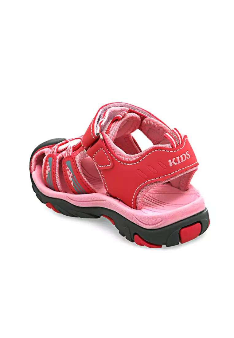 Mians Sandal Anak Pria Wanita Cute Outdoor Anti Slip Material Leather ORIGINAL - Pink