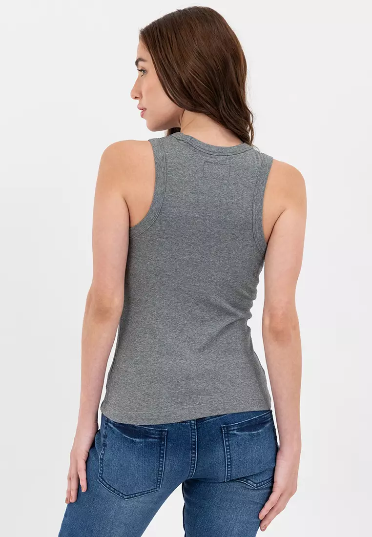 Ladies MFG Halter Top Grey