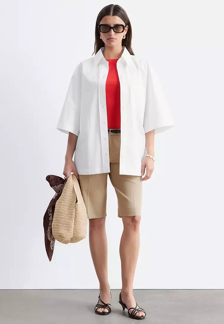 Tailored Knee-Length Shorts