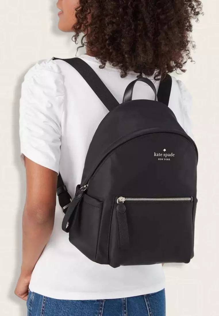 Kate Spade Chelsea Nylon Medium Backpack Black