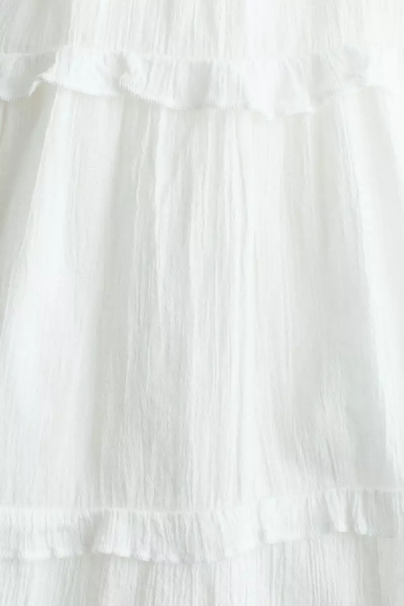 Tiered cotton dress