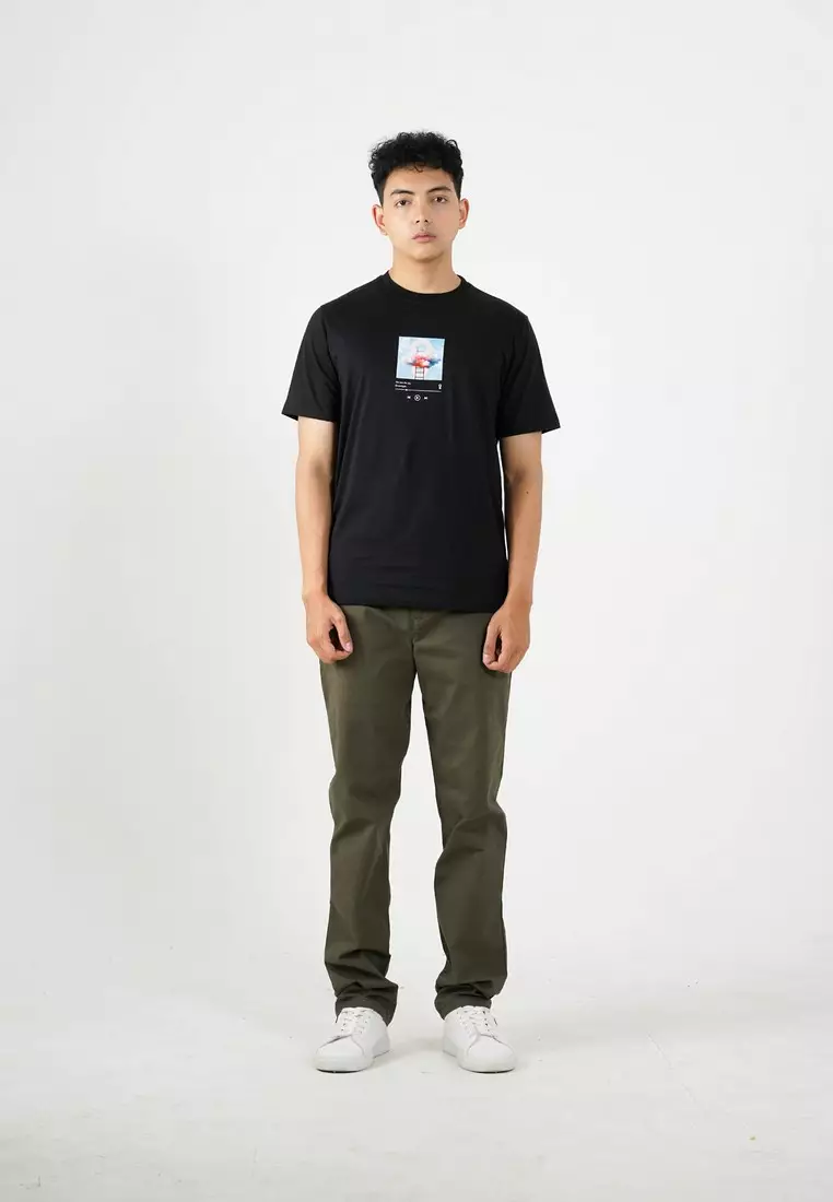 Greenlight Men's T-Shirt Short Sleeve Regular Fit Cotton Cloud OL-C250325