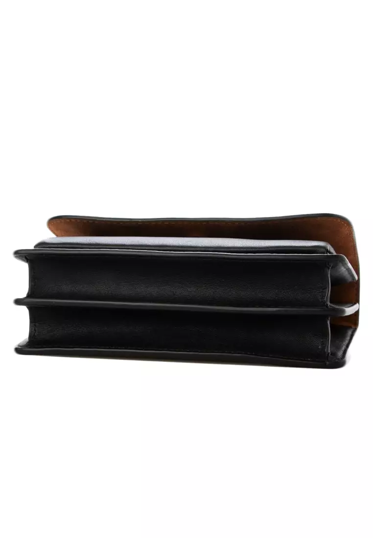 Mini Klare Crossbody Bag In Signature Canvas - Tan/Black