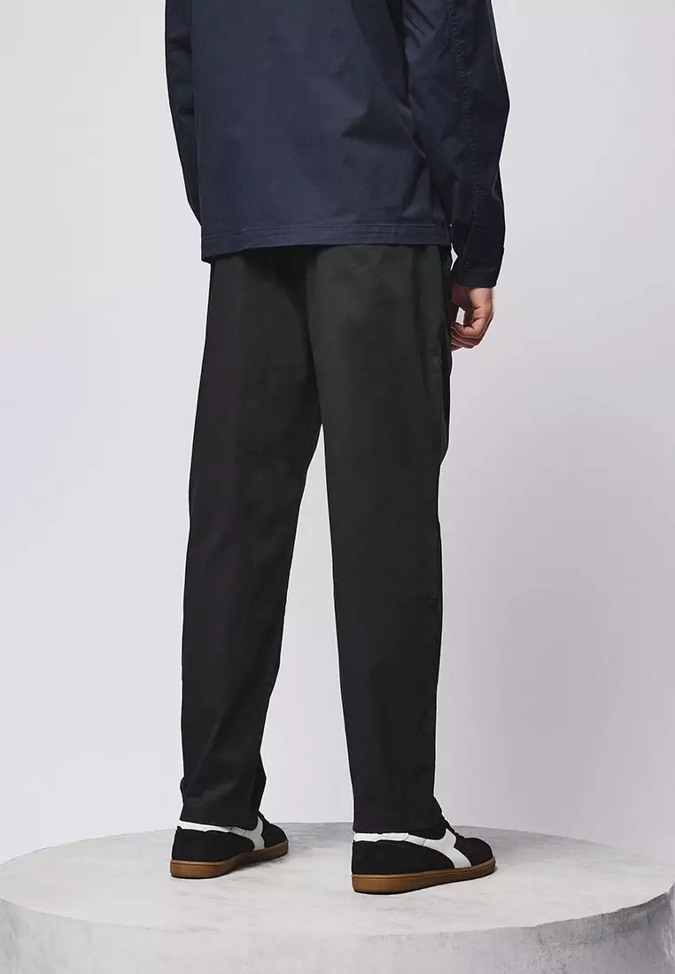 MENS BLACK BAHRIL EASY COTTON PANT