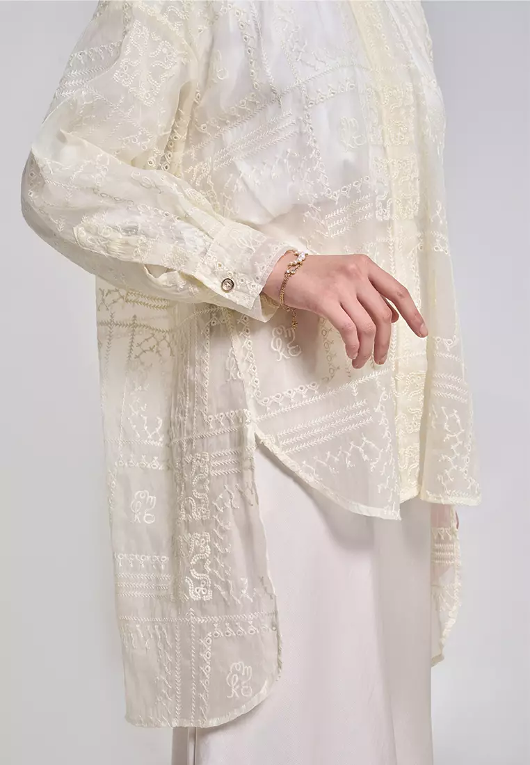 Kami Fumi Lace Tunic Ivory