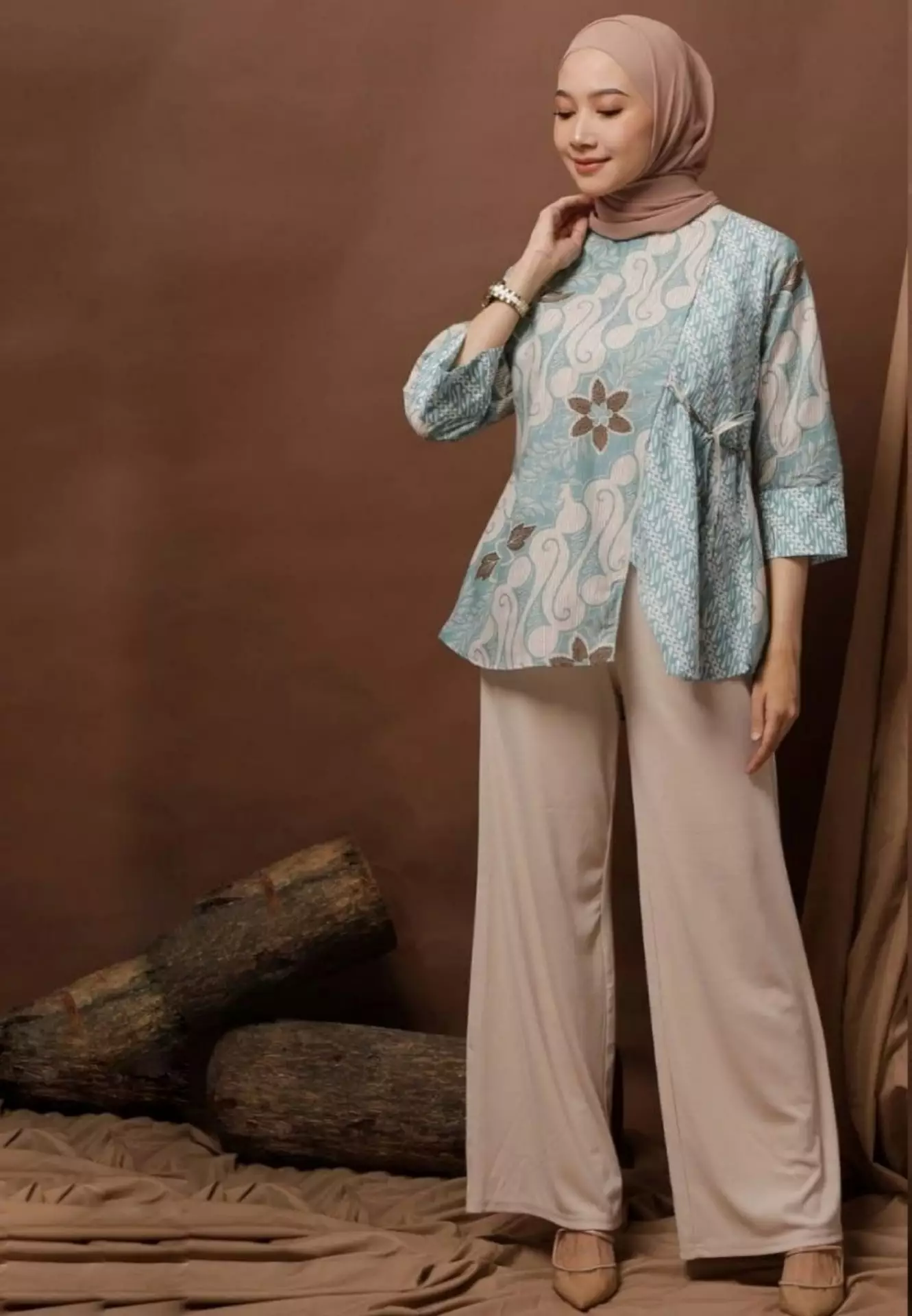 Blouse Batik Sumitra Tosca Premium Elegant B.K