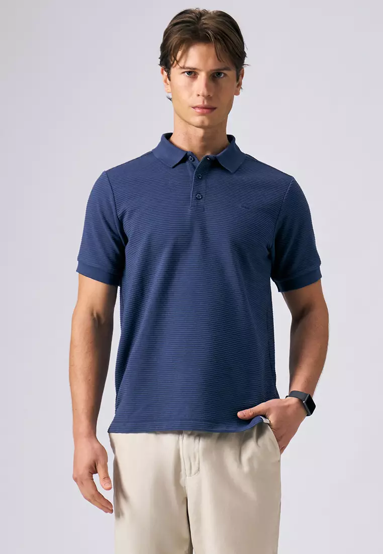 O.O.O. Textured Polo Shirt