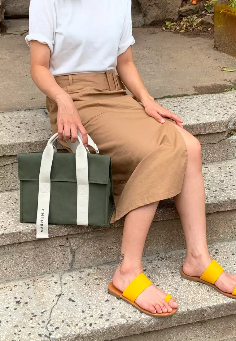 ROY MINI Canvas Crossbody Bag Moss Green