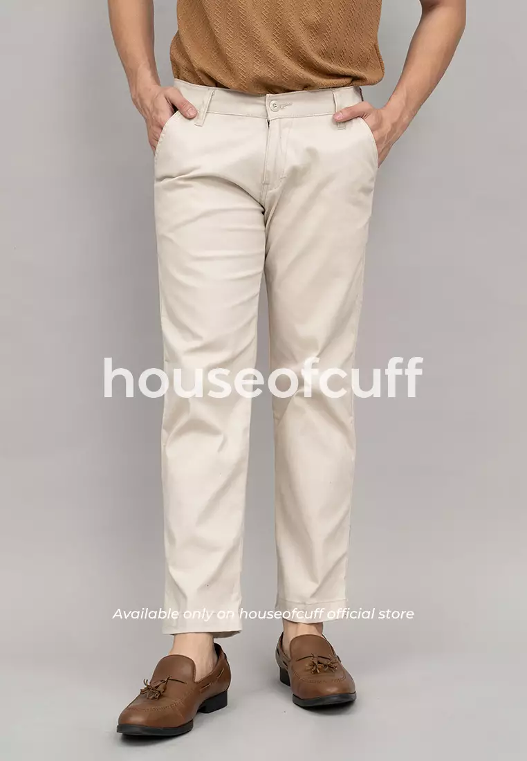 Houseofcuff Celana Panjang Chino Loose Fit Off White