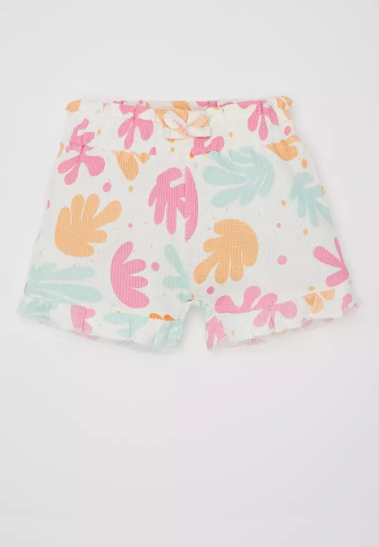 Printed T-Shirt with Shorts Set