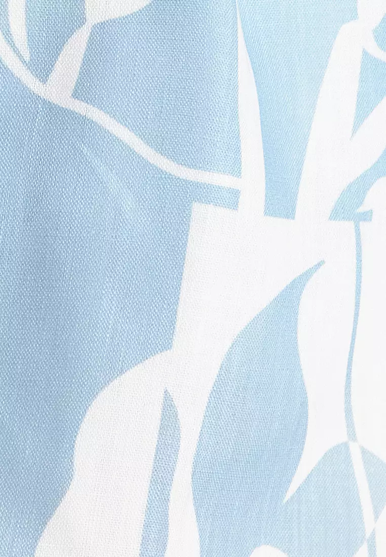 Tropical Icon Print Top and Shorts Set