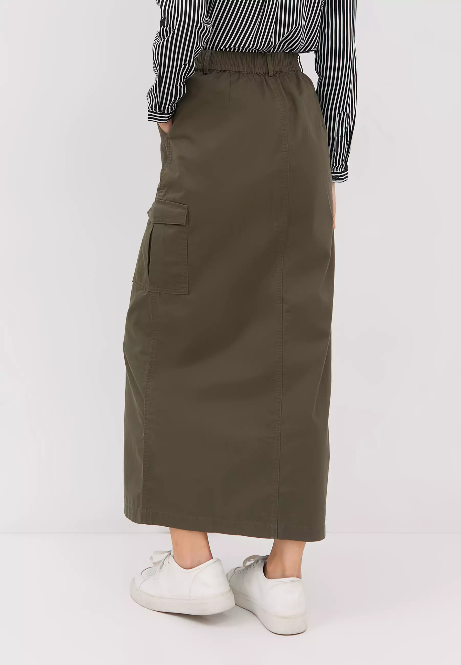 Erinna Olive Cargo Skirt (G.2198)