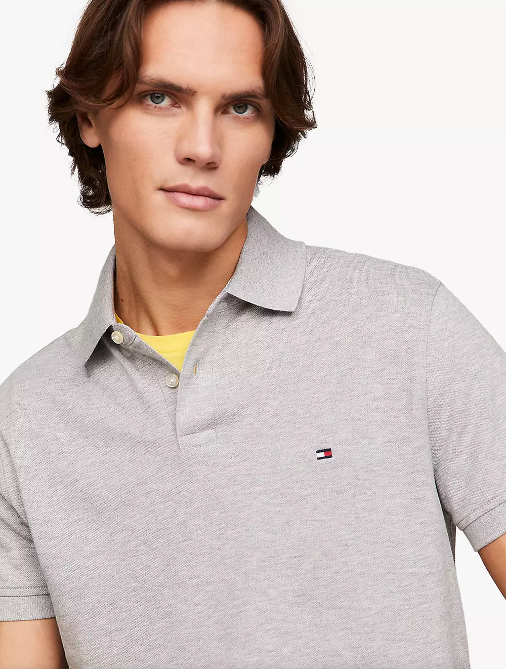 Kaos Kerah Tommy Hilfiger Polo Gris Kaos Polo TOMMY HILFIGER