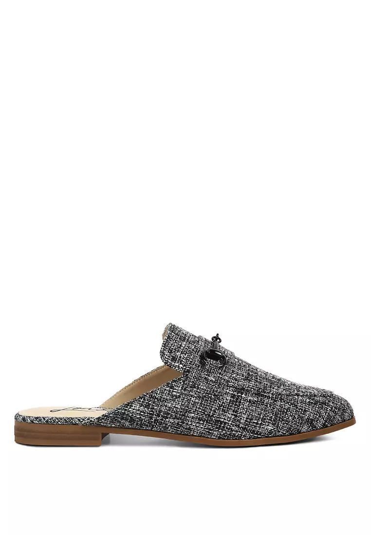 Buy London Rag Black Horsebit Embellished Mules Online ZALORA Malaysia