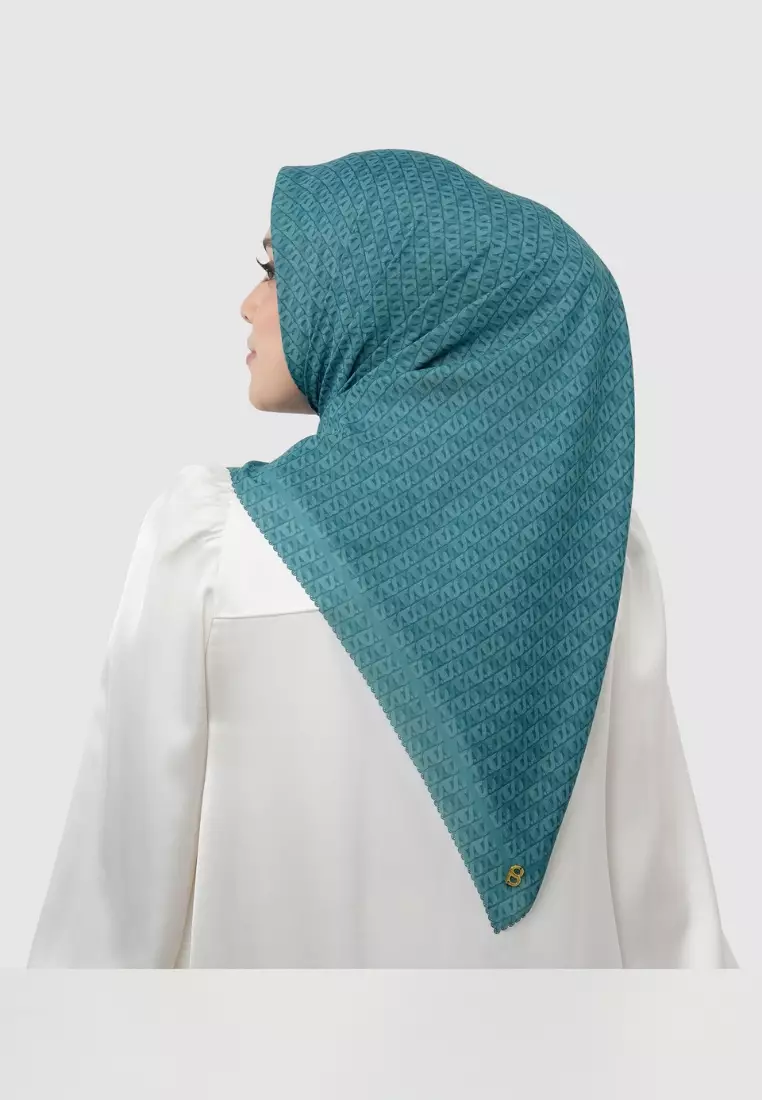 Interlock Voile Square - Teal
