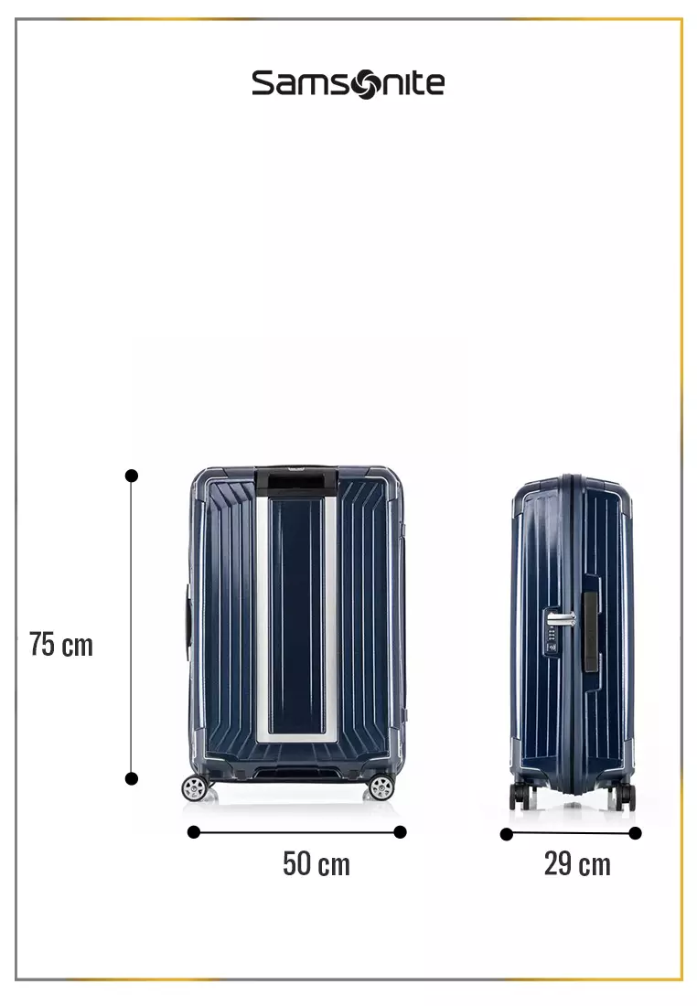 Samsonite Koper Hardcase Lite-Box Spinner Medium 25 Inch - Deep Blue