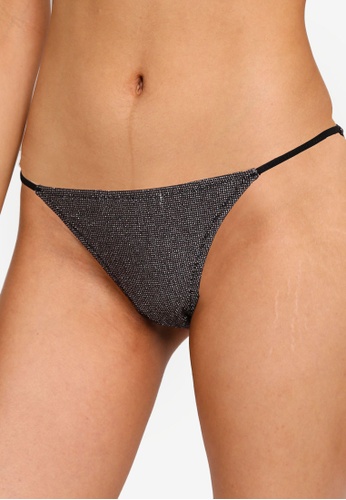 Buy TOPSHOP Metallic Tanga Bikini Bottoms Online | ZALORA ...