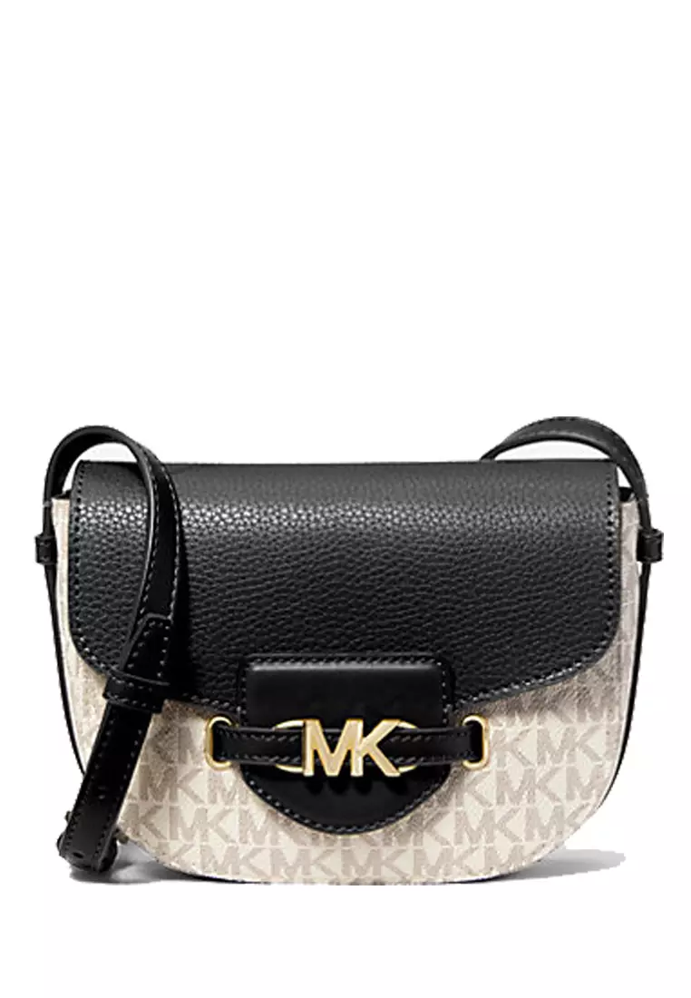 Michael Kors Reed Small Logo and Leather Crossbody Bag
