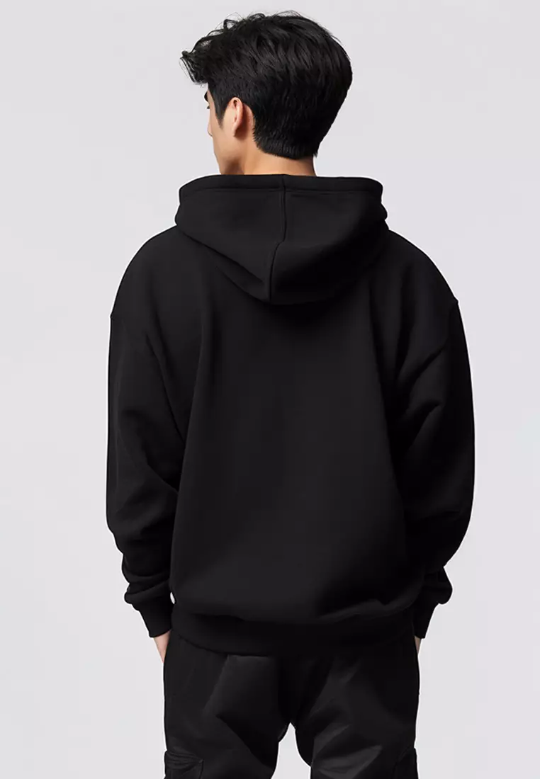 MTD99  Hoodies Premium ScubaLux Anti Kusut Waterproof "Ishikawa Ninja" Hitam