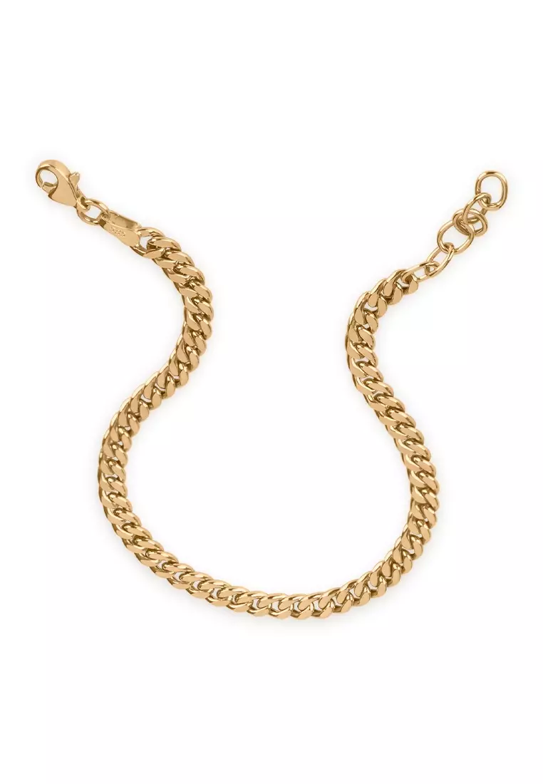 Curb Chain Bracelet 14k Gold 