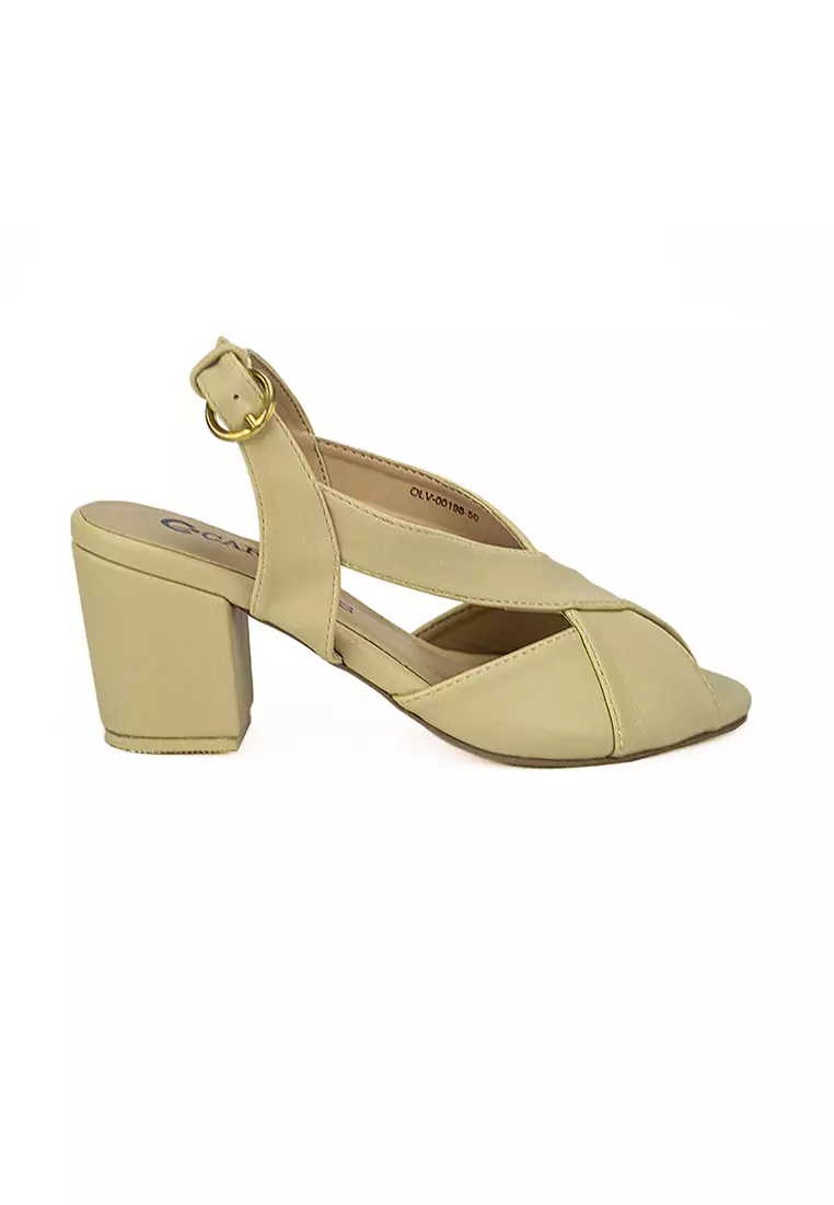 Discount on Cardam's Lifestyle  shoes - SKU: Eclb Rss 00198 Beige Heeled Sandals