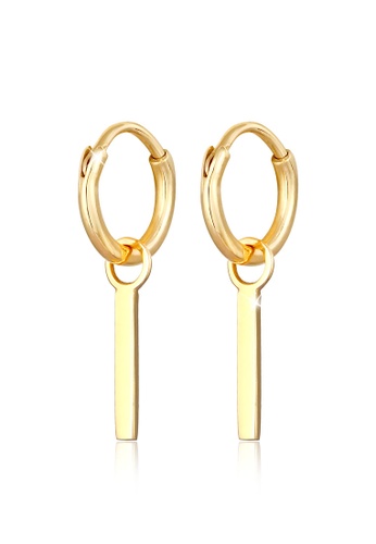 ELLI GERMANY gold Creoles Geo Basic Gold-Plated Earrings F5708AC8EE523CGS_1