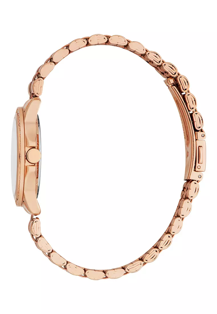 Esprit Paisley Set Rose Gold Stainless Steel Analog Quartz Watch For Women EES1L466M0075