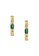 Chiara Ferragni gold Chiara Ferragni Chain 40mm Women's Green Stone Earrings J19AUW33 2378CACBFCB8C8GS_2