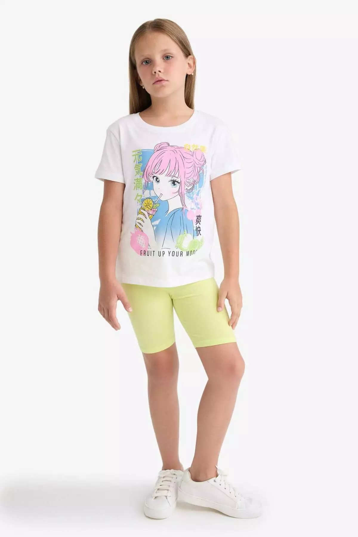 Girl's Short Length Leggings B5591A825Sm