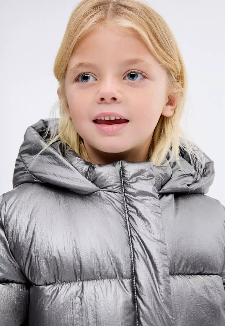 Metallic Puffer Jacket
