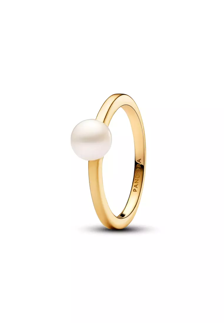 Buy PANDORA Pandora 14k Gold Plated Treated Freshwater Cultured