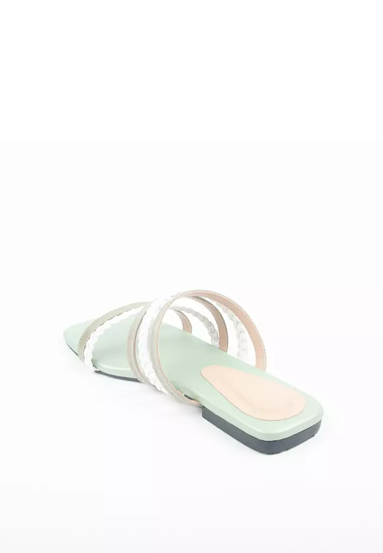 Mayonette Aera Flats Shoes - Sepatu Flats Wanita - Green