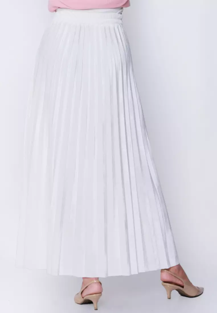 AYANNA Pleated Skirt Velvet