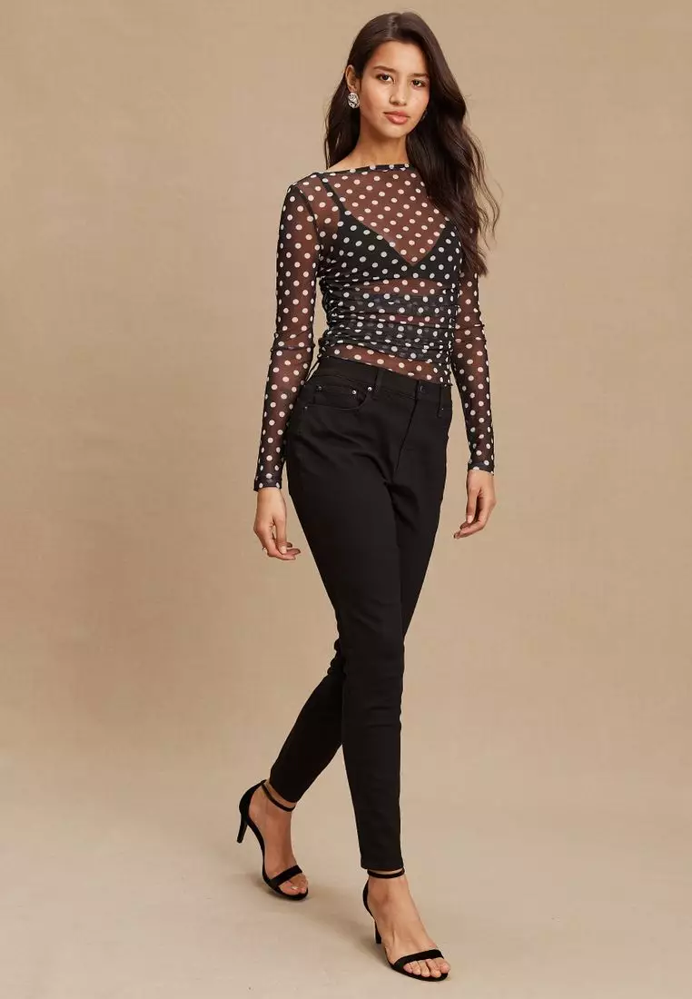 Mid Rise Stretch Skinny Jeans