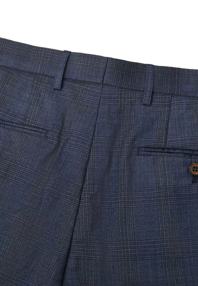 純羊毛套裝西裝褲