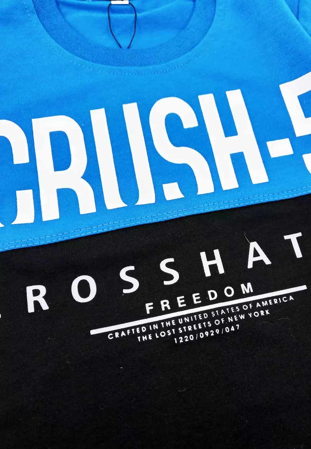 Wakakids Kaos Anak Laki Laki Baju Atasan Oblong Lengan Pendek Motif Crush Freedom 3986 Wkats Hitam