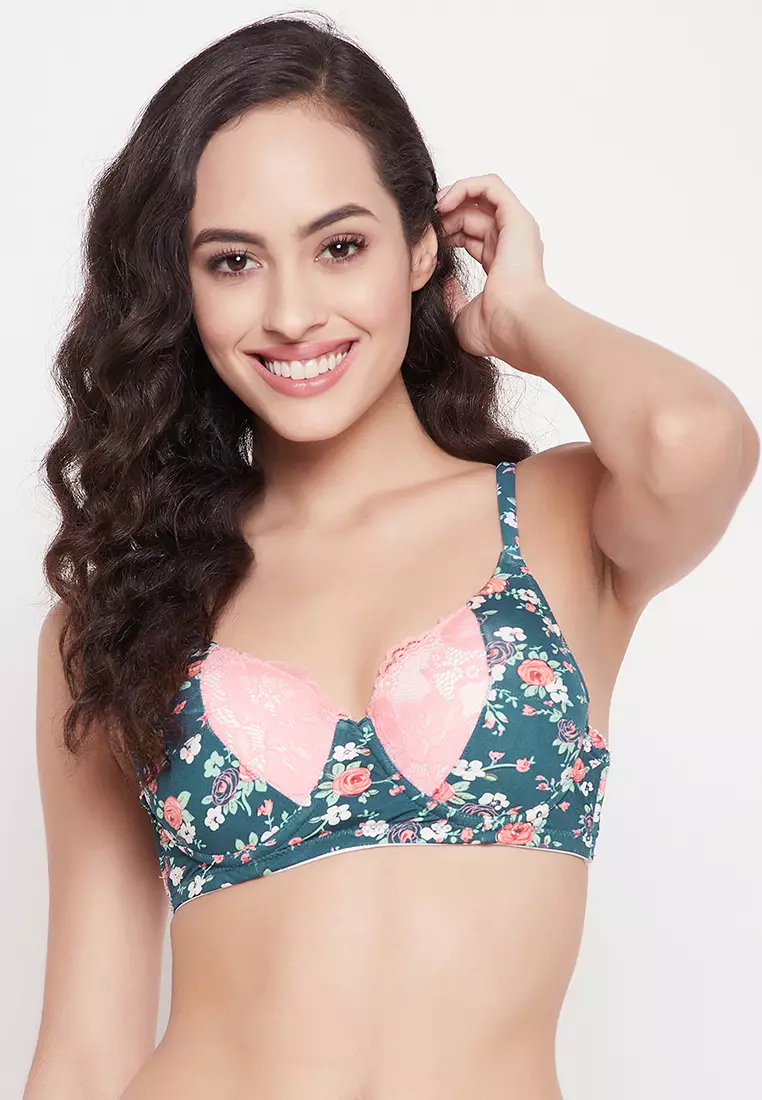 Buy Clovia Women's Lace Level 3 Push-up Underwired Demi Cup