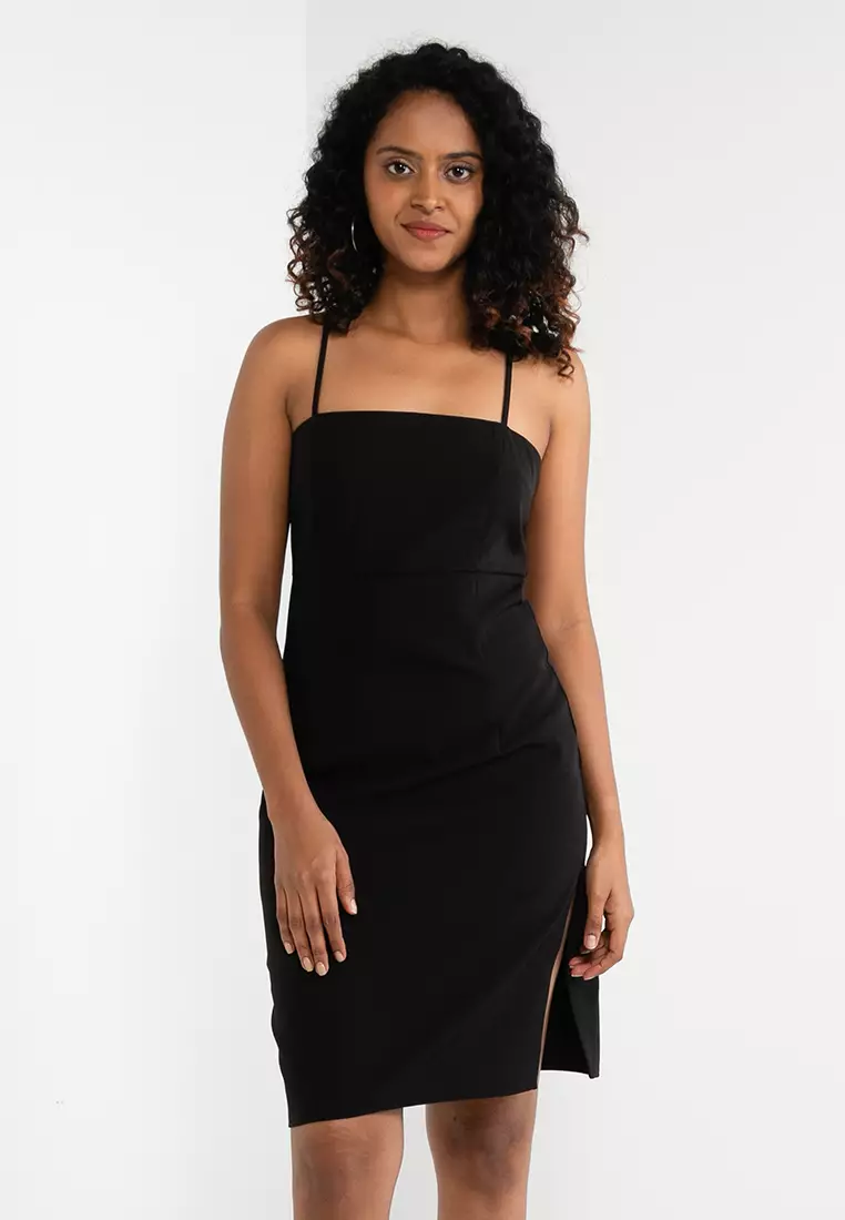 ONLY Abba Strap Slim Slit Tailored Dress 2024