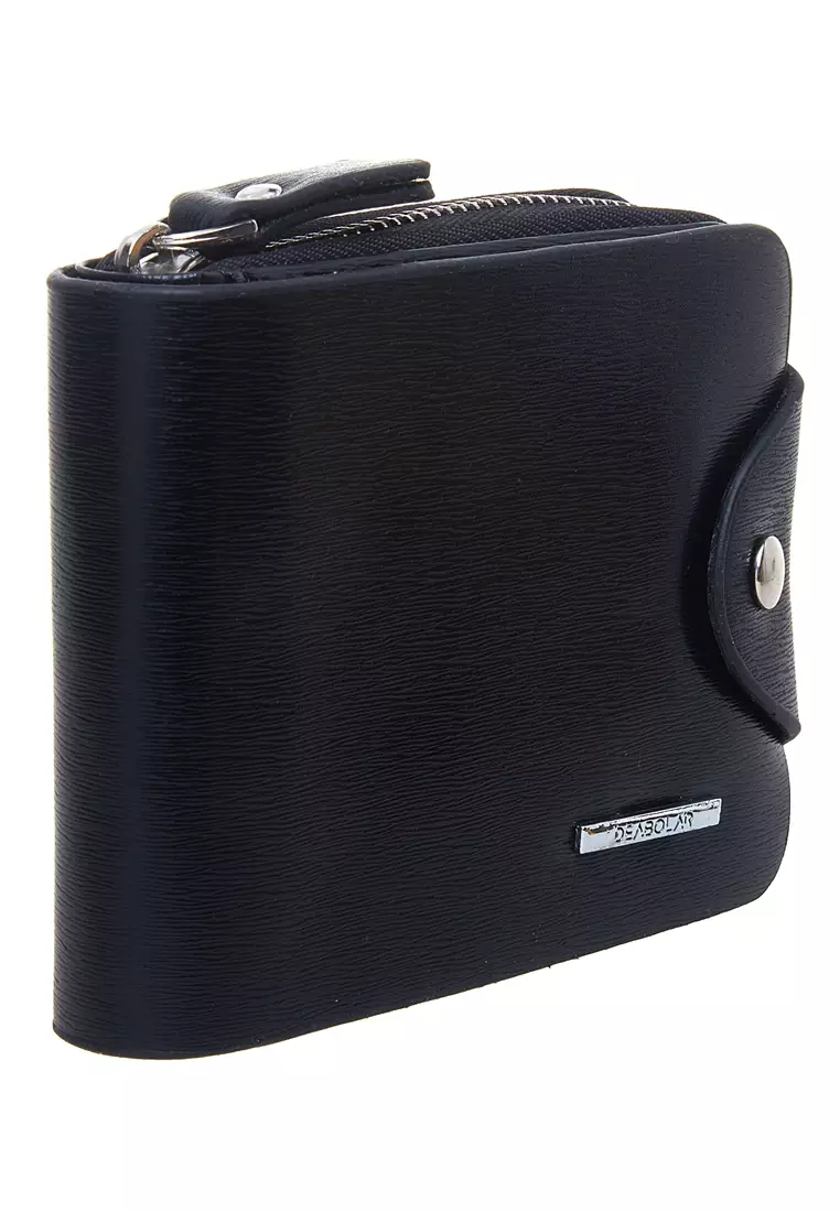 Berkly Casual Wallet Dompet Pria Model Cross Many Slot Material Leather Kulit ORIGINAL - Black