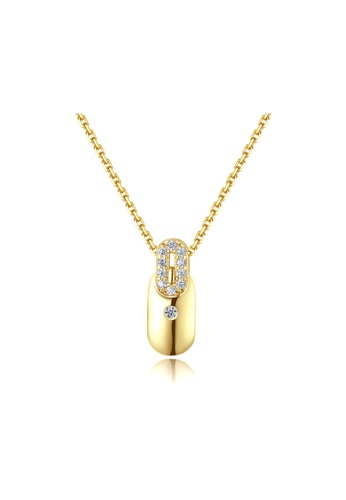 MATCH gold Premium S925 lock Golden Necklace 64B10AC5D350E7GS_1
